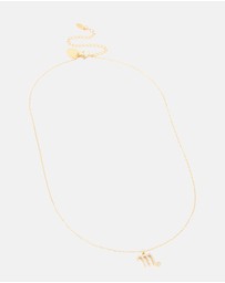 Lovisa - Waterproof Gold Plated Stainless Steel Cubic Zirconia Scorpio Necklace