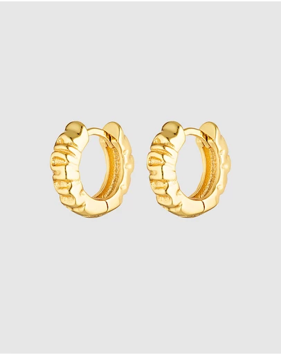 HOUSE OF SLANI - Textured Xanthe Hoops