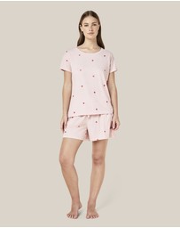 Papinelle - Jada Hearts Cotton Knit Boxer PJ