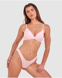 Bras N Things - NKD High Leg G String - Pink