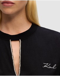 Karl Lagerfeld - Embellished Relaxed T-Shirt
