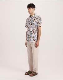 SABA - Evander Cotton Print Short Sleeve Classic Shirt