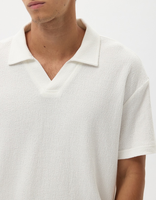 AERE - Boxy Fit Textured Polo