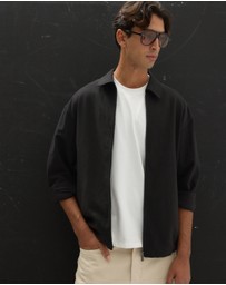 AERE - Linen Cotton Blend Jacket