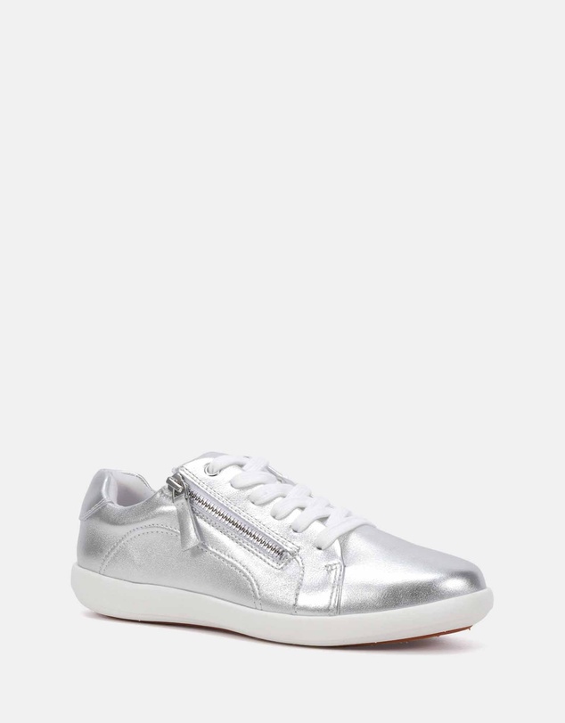 Clarks - Burrow Silver-White Sole