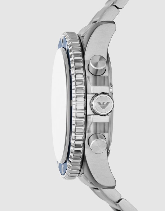 Emporio Armani - Silver Tone Chronograph Watch