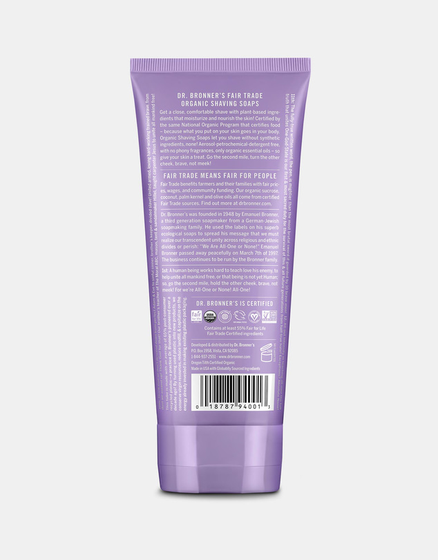 Dr Bronner's - Organic Shaving Soap - Lavender