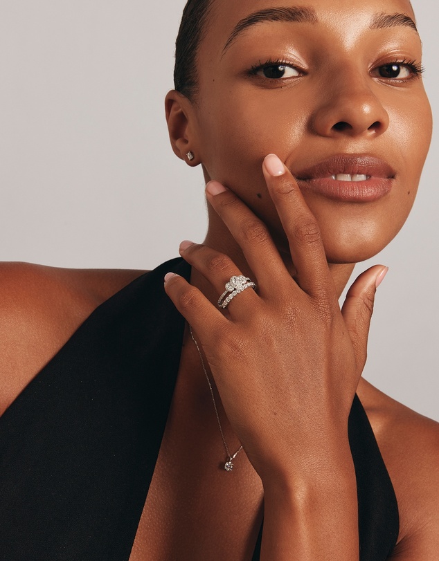 Michael Hill - 0.60 Carat TW Claw Set Round Brilliant Laboratory-Grown Diamond Wedding Ring in 14kt White Gold