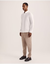 SABA - Anderson Long Sleeve Classic Linen Shirt