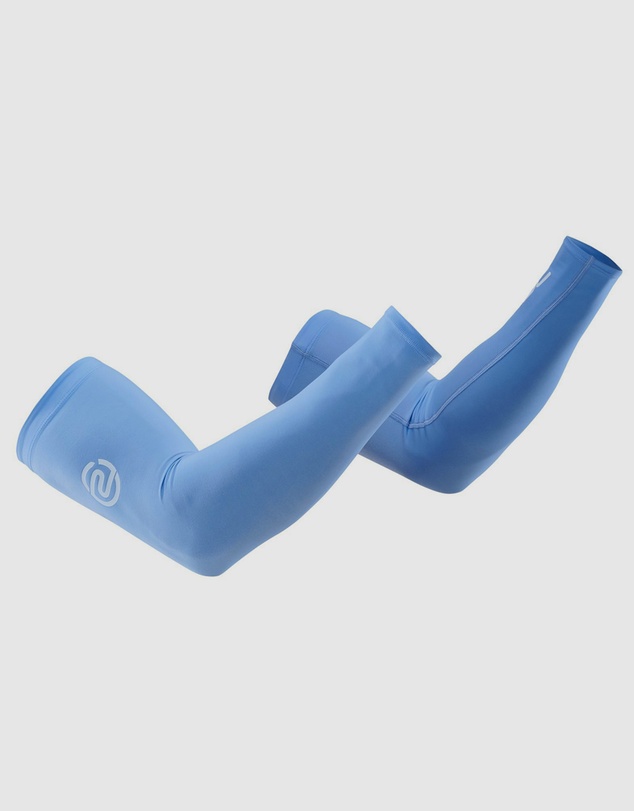 SKINS - SKINS Compression Unisex Series-1 Running/Football/Gym Arm Sleeve Sky Blue