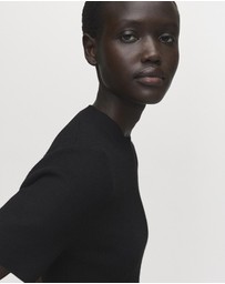 M.N.G - Fine-Knit Flared Dress