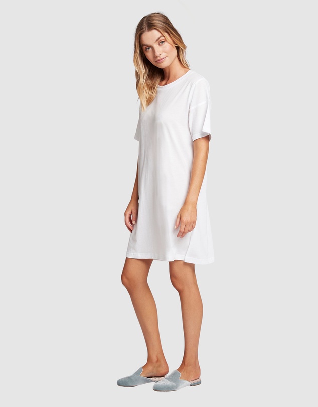 Homebodii - Homebodii Oversized Tencel Womens Sleep T-shirt