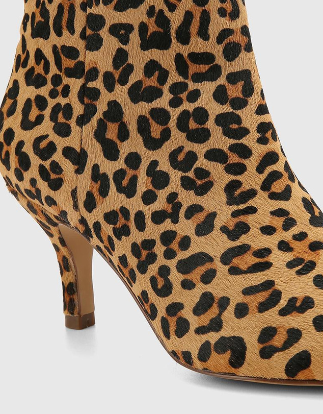 Wittner - Tadita Ankle Boot Sand Leopard Print Leather