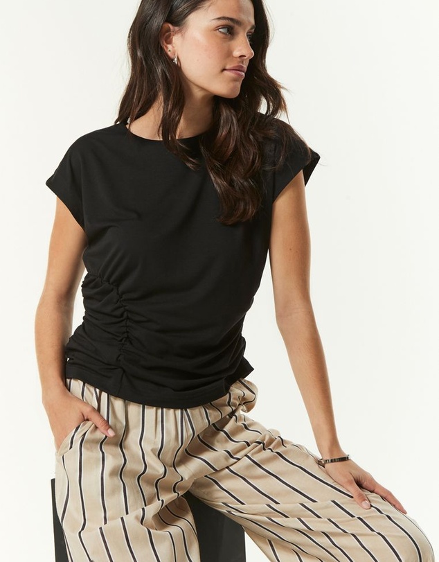 NEXT - Ruched Cap Sleeve Top