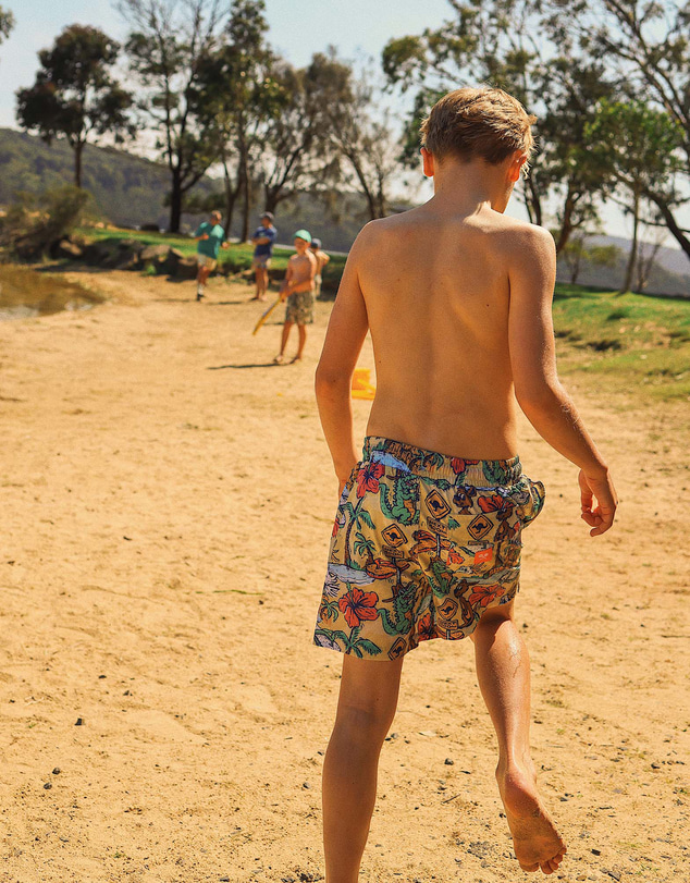 Skwosh - G'day Boys Eco Swim Shorts in Yellow