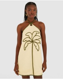 Farm Rio - Sand Coconut Sleeveless Mini Dress