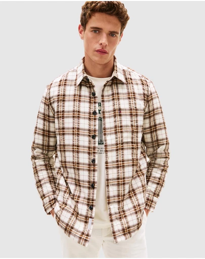 Tommy Hilfiger - Relaxed Fit Padded Seersucker Overshirt