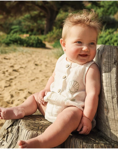 Kynd Baby - Romper in Pristine