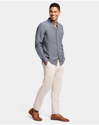 Brooksfield - Plain Linen Casual Shirt