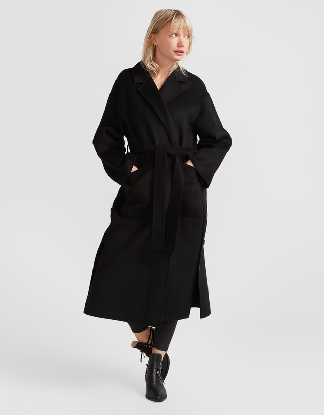 Belle & Bloom - Wide Awake Split Hem Overcoat