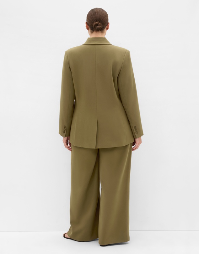 City Chic - Plus size Tori Wide Leg Pant - olive