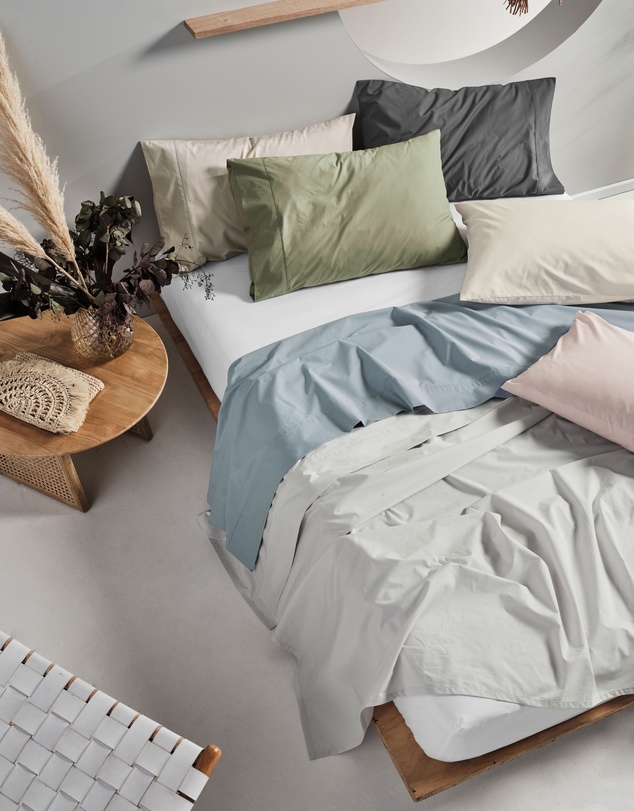 Linen House - Vienna 300TC Cotton Percale Sheet Set 50cm