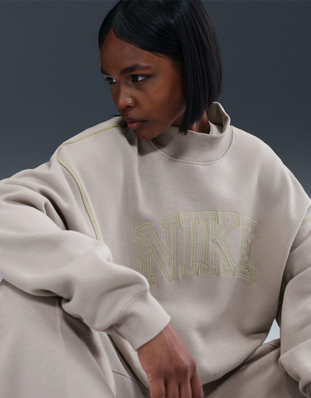 Nike - Sportswear Phoenix Fleece Logo Mock Neck Sweat