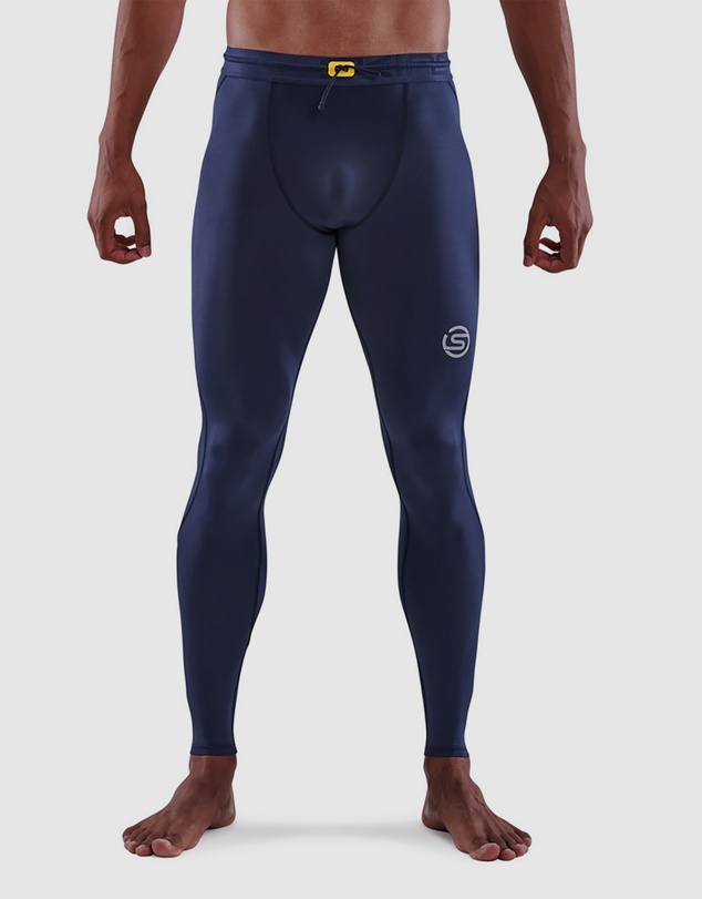 SKINS - SKINS Compression Men's Series-3 Activewear Long Tight T&R Navy Blue