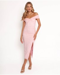 Petal & Pup - Vada Midi Dress - Pink Lace