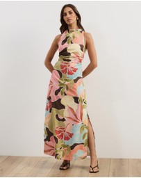 Atmos&Here - Gerogie Cotton Poplin Midi Dress