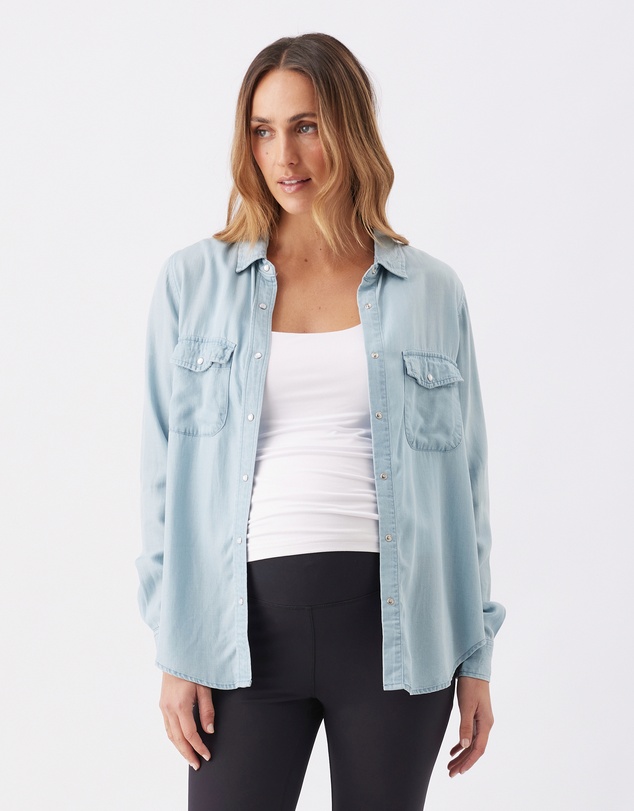 Ripe Maternity - Bec Chambray Shirt