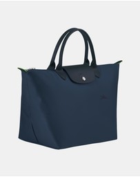 Longchamp - Le Pliage Green Canvas Handbag - Medium
