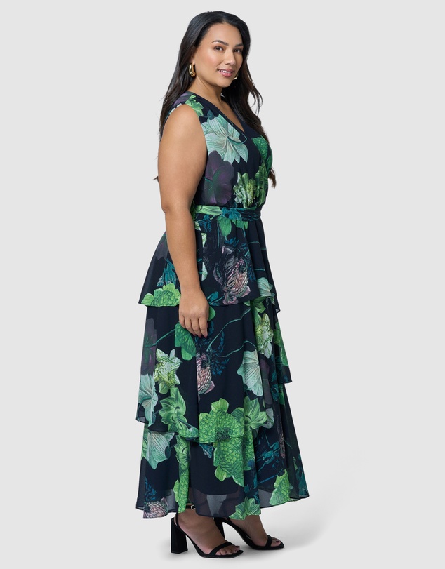 Pink Dusk by Curve Project - Wild Nights Maxi Dress