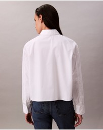 Calvin Klein Jeans - Boxy Cropped Button-Down Shirt