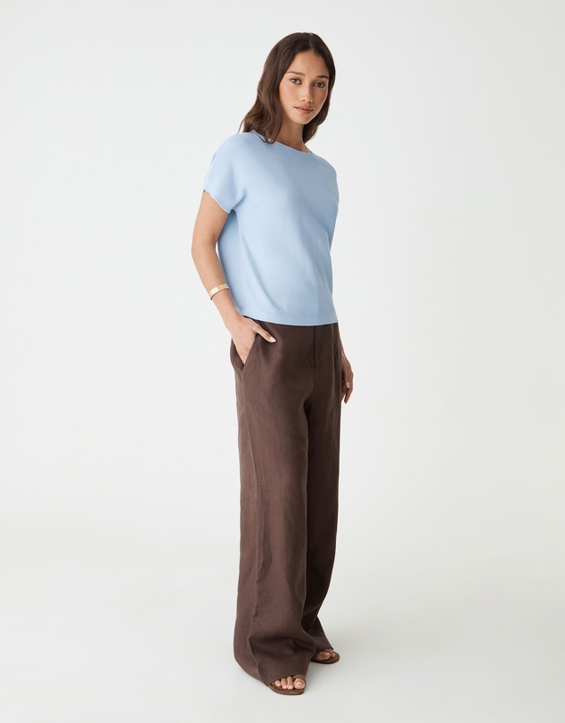 Forcast - Brandy Relaxed Cotton Knit Top