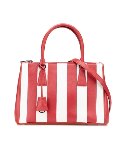 Pre-Loved by Azura Reborn - Pre-Loved Small Bicolor Saffiano Galleria Double Zip Satchel