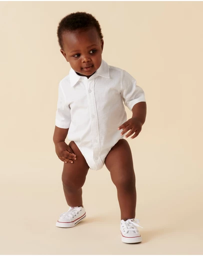 Designer Kidz - Jackson S/S Formal Romper