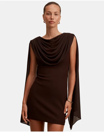 Forever New - Bowie Mini Dress with Shawl