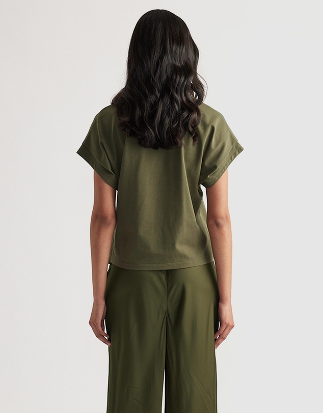 Decjuba - Frankie Satin Side Tie Top