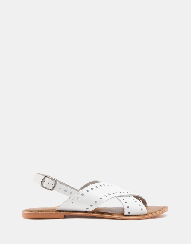 Just Because - Malita Leather Slingback Sandals
