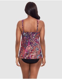 Miraclesuit Swimwear  - Dynasty Dazzle Underwired Draped Tankini Top
