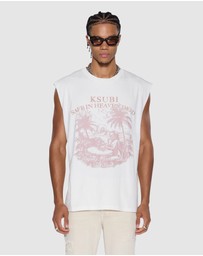 Ksubi - Paradiso Cut Off Tee Vintage White