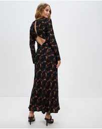 Third Form - Pressed Petals Diamond Cut Maxi Dress