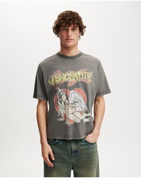 Cotton On - Cropped Fit Music T-Shirt