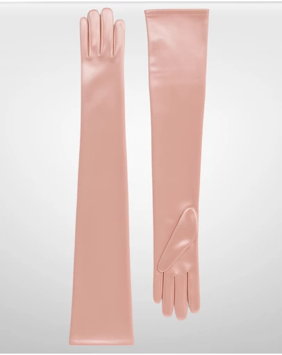 DENTS - Long Above-Elbow Satin Gloves