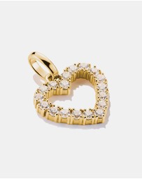 THOMAS SABO - THOMAS SABO Connect Charm heart with white stones in Gold