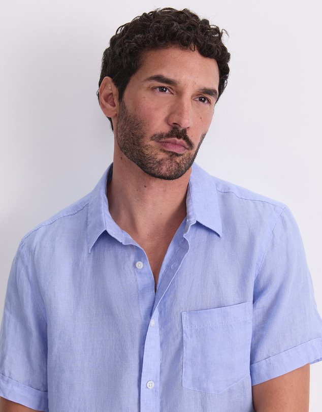 Sportscraft - Short Sleeve Delave Linen Shirt