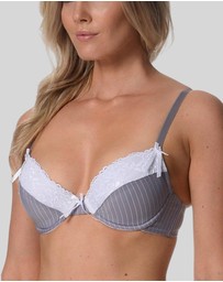 Underwear Of Sweden - Trudie Bra-Greywhite x2 Pack (Padded)