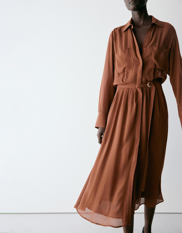M.N.G - Belt Shirt Dress