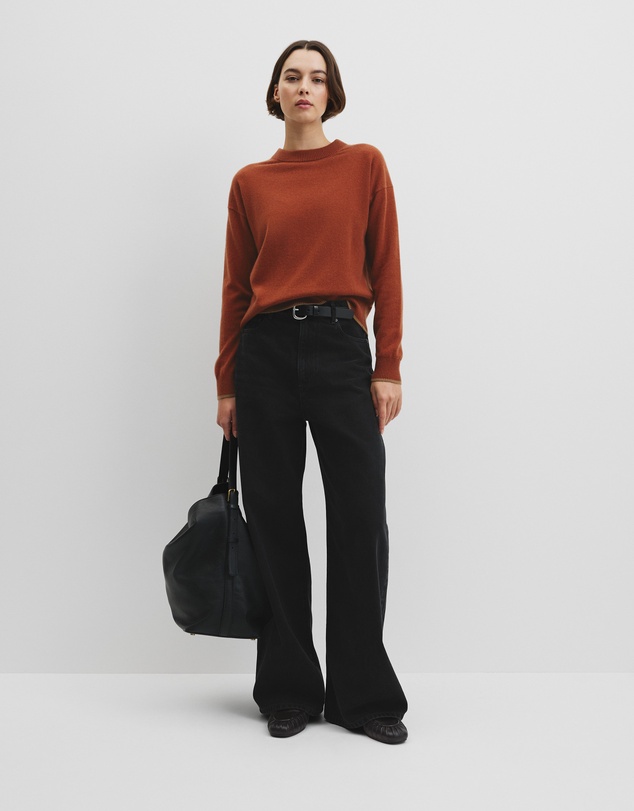 Country Road - Tipped Crew Neck Knit